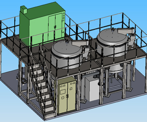 1托2量產型石墨化爐可製作1托4量產型石墨化爐